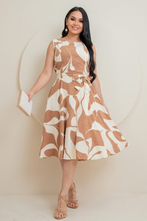 Vestido Manu Estampado Plus Size