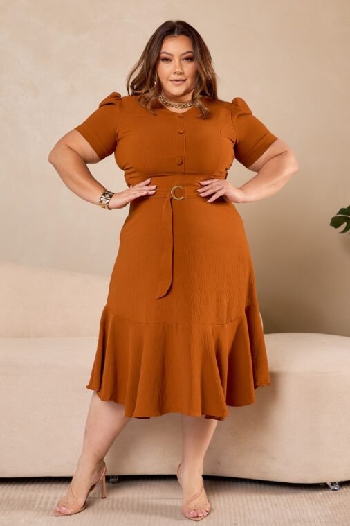 Vestido Camila Liso Plus Size